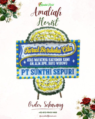 Papan Bunga Duka di Trihanggo