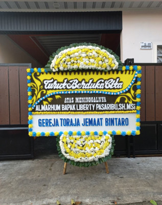 Papan Bunga Duka di Trihanggo