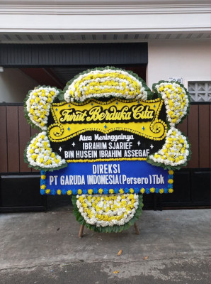 Papan Bunga Duka di Trihanggo
